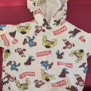 Marvel Kids Hoodie - White with Red, Yellow, and Blue